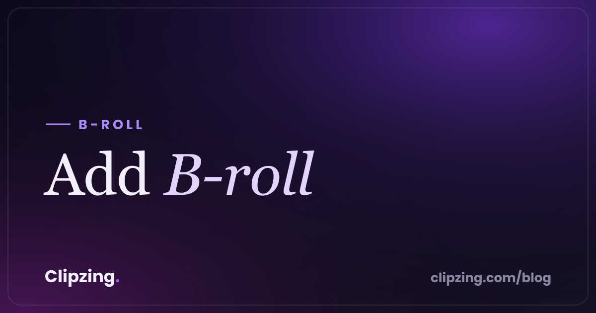 Add B-roll to a Clip by Just Asking: One-Click Stock Footage in Chat