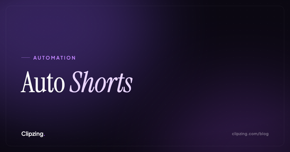 Subscribe to a YouTube Channel. Wake Up to Finished Shorts.